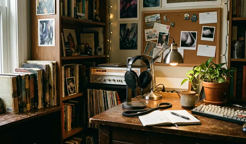 Image showing listening desk